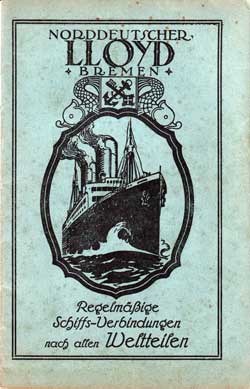 1926-02-27 Passenger Manifest for the SS Bremen