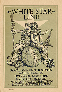Front Cover, 1906-09-07 RMS Cymric Passenger List