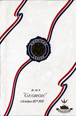 1937-10-06 Passenger Manifest for the RMS Georgic