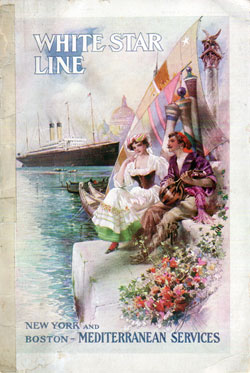 Passenger Manifest, SS Romanic, White Star Line, October 1908, Genoa and Naples to Boston 