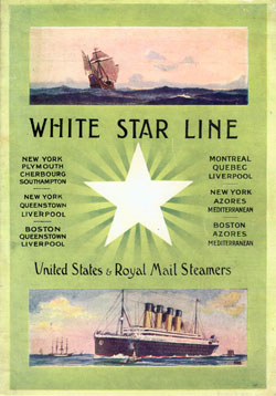 Passenger Manifest, White Star Line, RMS Titanic - 1912