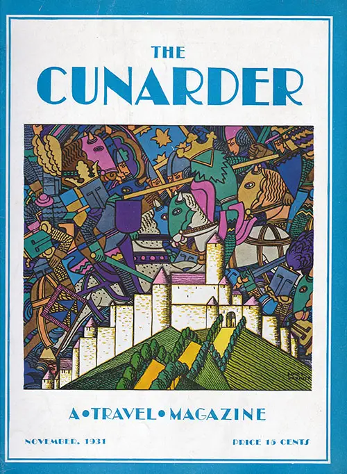 Front Cover of The Cunarder - A Travel Magazine, November 1931