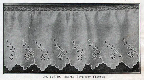 No. 11-4-39 Simple Petticoat Flounce