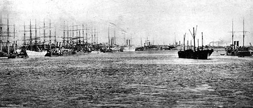 Inner Harbor at Freemantle - 1907