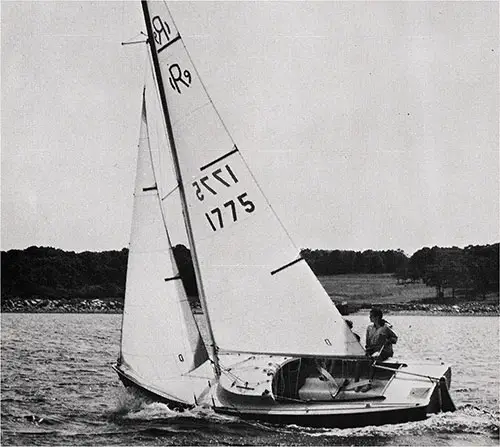 Racing with the Wind on a New 1971 O'Day Rhodes 19 Sailboat.