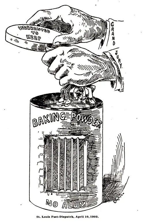 Warranted to Keep -- No Alum Baking Powder. St. Louis Post-Dispatch, April 10, 1903.