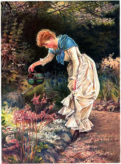 Watering the Flowers in the Parsonage Garden