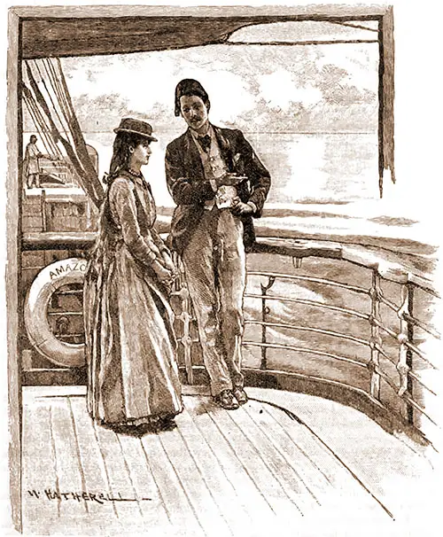 Young Couple Discuss Their Options on Deck.