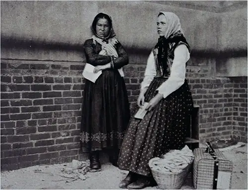 Two Typical Female Emigrants at Ellis Island.