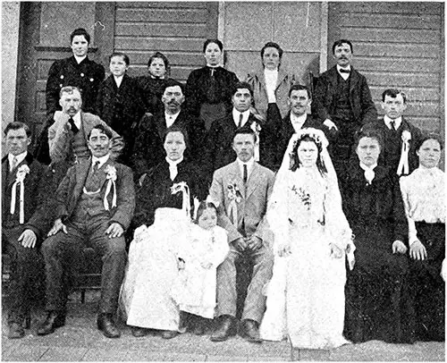 Ruthenian (East Slavic) Immigrant Wedding Group.
