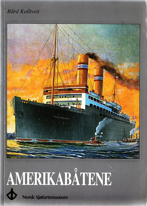 Front Cover, Amerikabåtene (Passenger Ships of the Norwegian-America Line), 1984.