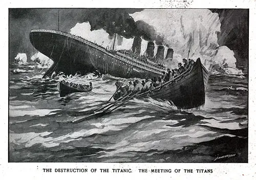 Destruction of the Titanic.