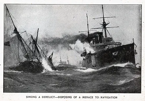 Sinking a Derelict -- Disposing of a Menace to Navigation