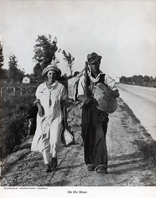 Young Couple On The Move During the Depression.