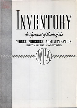 Front Cover, Inventory: An Appraisal of Results of the Works Progress Administration