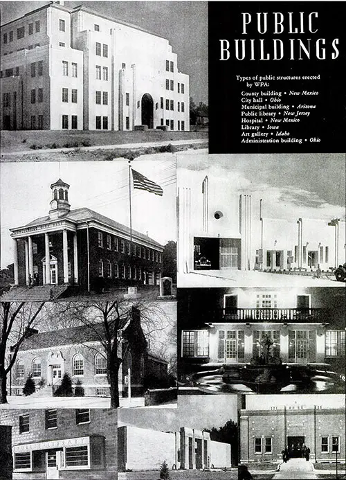 Public Buildings - Types of Public Structures Erected by WPA