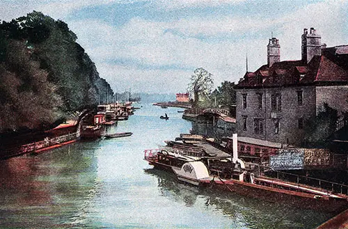 View of the Thames circa 1900