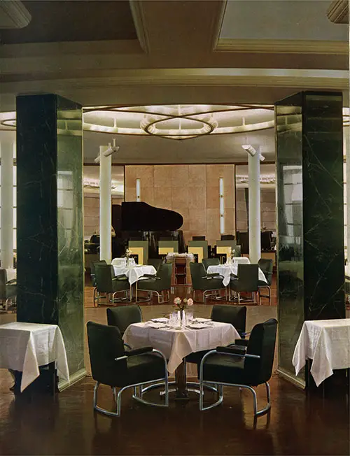 The Grill Restaurant for First Class Passengers.