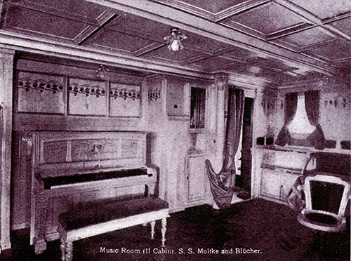 Music Room - Second Cabin of the SS Moltke and Blücher