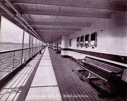 Promenade Deck - SS Moltke and Blücher