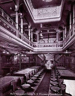 Main Dining Saloon and Cupola - S.S. Prinzessin Victoria Luise