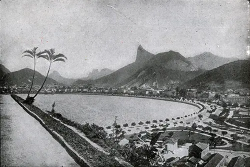 Beach Scene at Rio de Janeiro, Brazil.