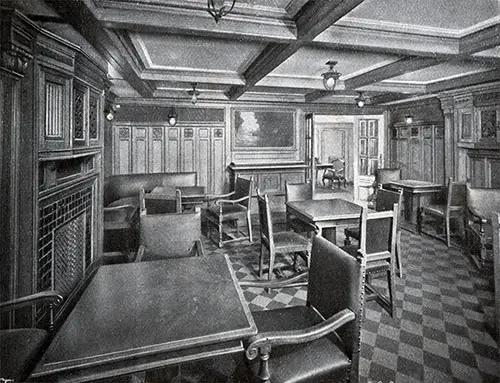 Cabin-Class Smoking Room on the SS Colombo.