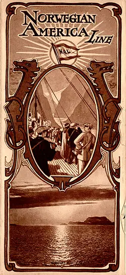Front Cover of 1915 Brochure from the Norwegian America Line Created by their New York Office.