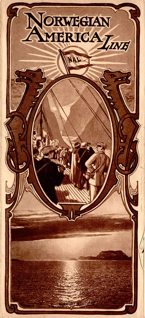 Front Cover of 1915 Brochure from the Norwegian America Line Created by their New York Office.