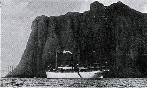Ship Cruising in the North Cape.