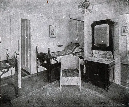 Type of Two Bed Stateroom on C and D Decks.