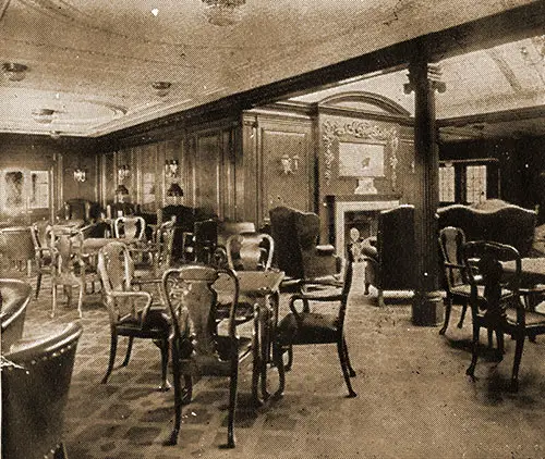 Elegant Smoking Room in the Old English Style.