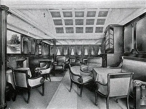 First Cabin Smoking Room on the SS Frederik VIII.