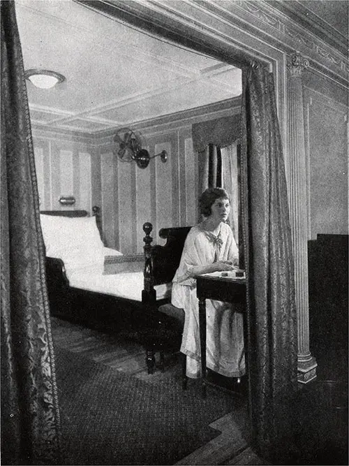 Deluxe Suite on the SS President Roosevelt.
