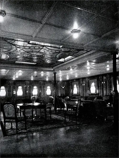 Cabin Class Lounge on the SS America.