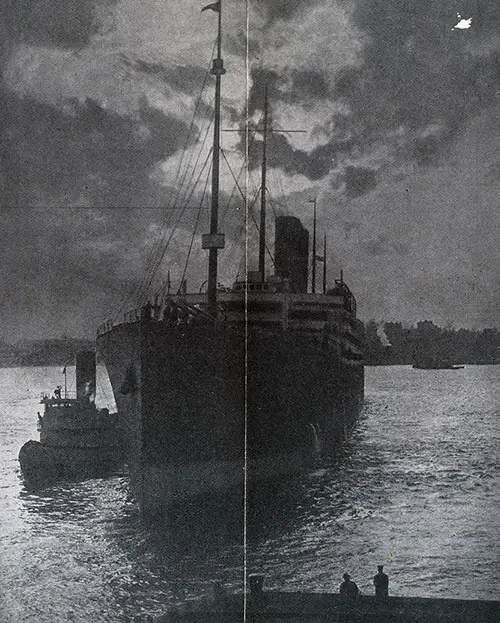 The RMS Adriatic off The White Star Piers at New York