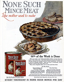 Advertisement: None Such Mince Meat.