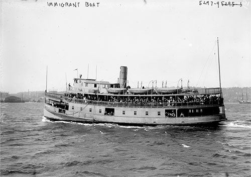 One of Many Ferry Boats or Tenders that Transported Immigrants To and From Ellis Island circa 1915. George Grantham Bain Collection. Library of Congress # 2014711414.
