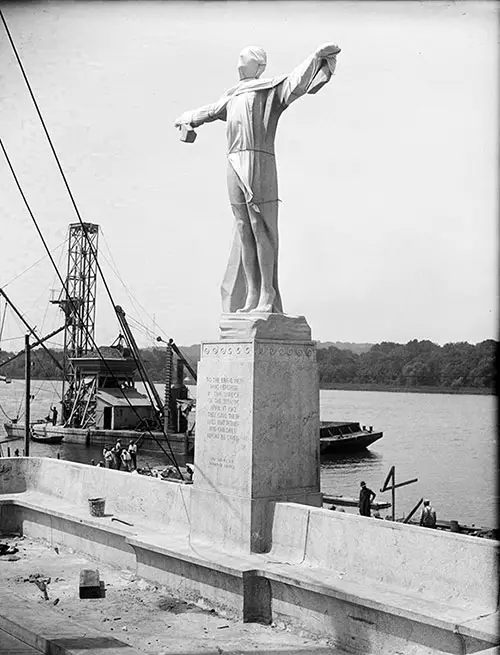 Construction of Titanic Memorial in Washington DC - Summer 1930