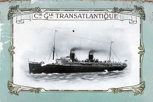 Front Cover, SS La Lorraine Farewell Dinner Menu - 26 April 1907