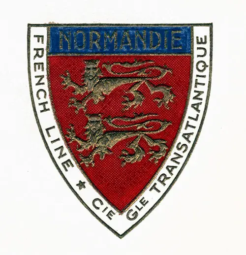SS Normandie Logo (Shown Enlarged).