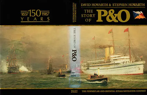 Jacket Illustration, P&O SS Medina Leaving Portsmouth in 1911, Carrying King George V and Queen Mary to India for the Durbar at Delhi.
