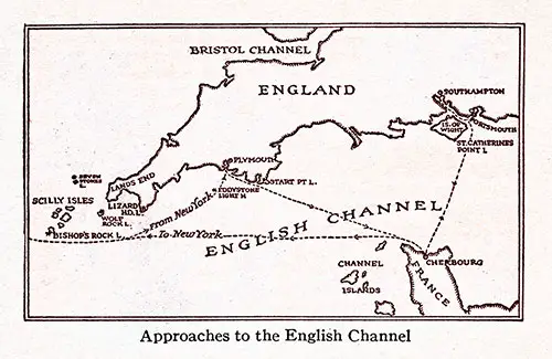 Approaches to the English Channel. IMM Ocean Travel, 1924.
