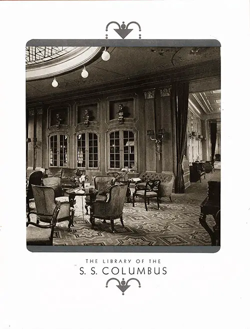 The First-Class Library on the SS Columbus.