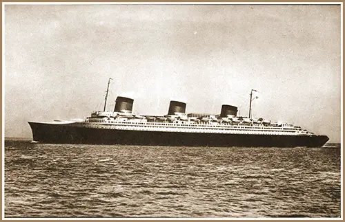 The S.S. Normandie Departing for New York, 29 May 1935.