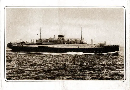 MV Vulcania of the Italia Line, 1953.