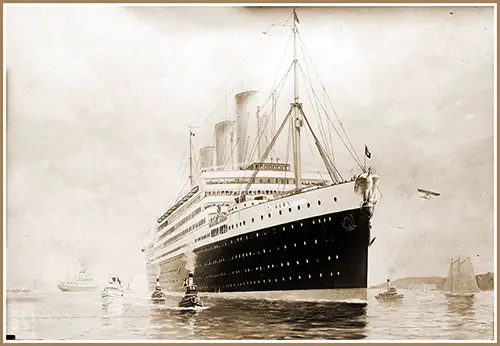 Photograph of an Illustration of the Transatlantic Ocean Liner "Vaterland" Which Was Built for Germany's Hamburg American Line, 3 April 1913.