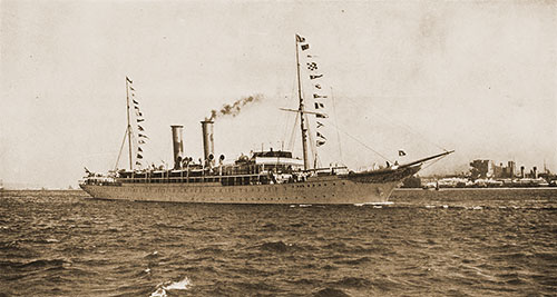SS Prinzessin Victoria Luise Leaving New York, 1901.