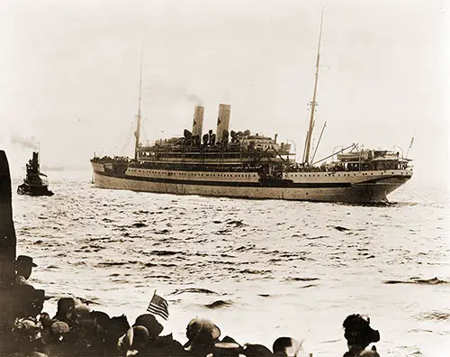 The SS Red Cross Departs from New York for Falmouth, England and on to Europe, 13 September 1914.