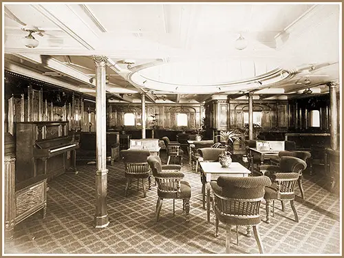 Second Class Drawing and Music Room on the Mauretania.
